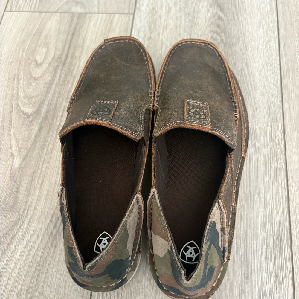 Ariat Men's Cruiser Rich Crown Casually Camo Shoes Slip-On Brown 41/8EE Wide - Picture 6 of 10